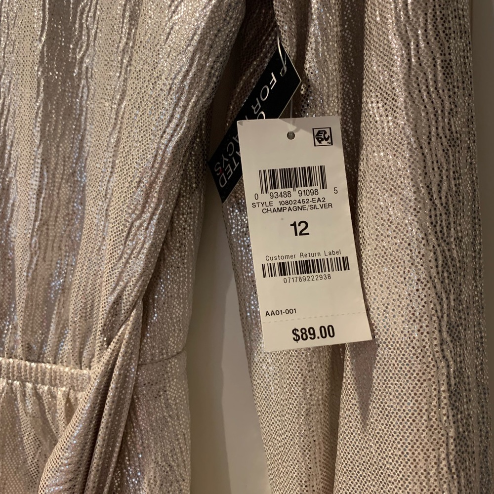 NWT International Concepts Shimmer Dress Size 12 - Picture 3 of 4